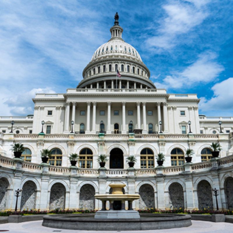 A screenshot of the capitol building in D.C.