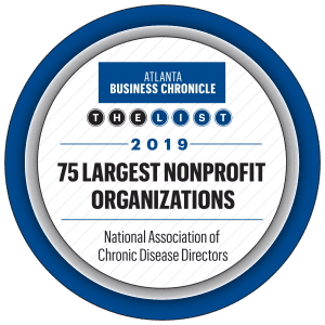 The Atlanta Business Chronicle 2019 list of the 75 Largest Nonprofit Organizations award